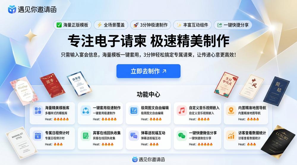保姆级教程✅电子婚庆请帖唯美定制，小白也能5分钟上手